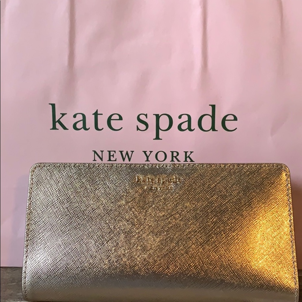 Kate Spade large slim bifold wallet